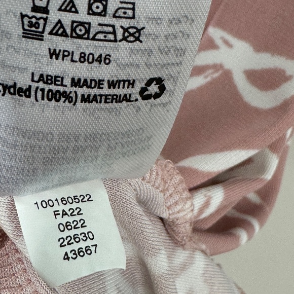 Alfani Women’s Size Medium Pink Floral Print V Neck Loose Fit Tunic Blouse - Picture 8 of 9